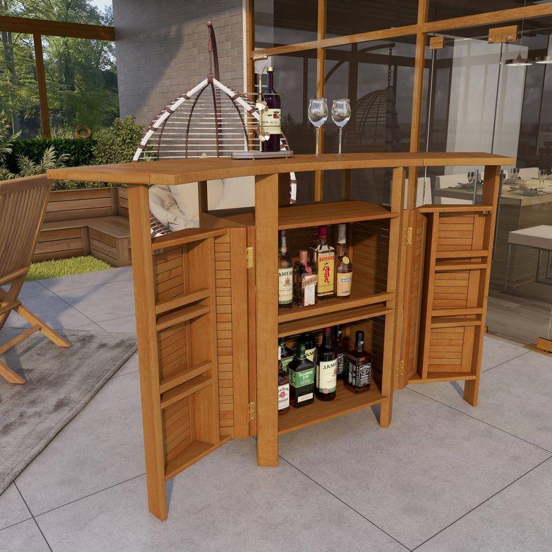 Patio Bar Table Teak - Olivia & May