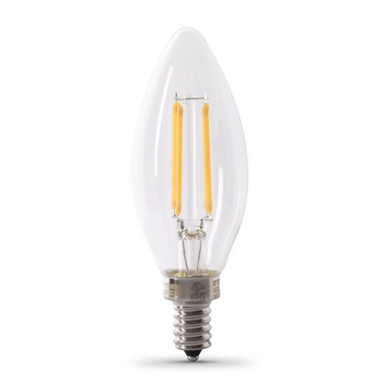 Feit Electric Enhance B10 E12 (Candelabra) LED Bulb Soft White 60 Watt Equivalence 6 pk