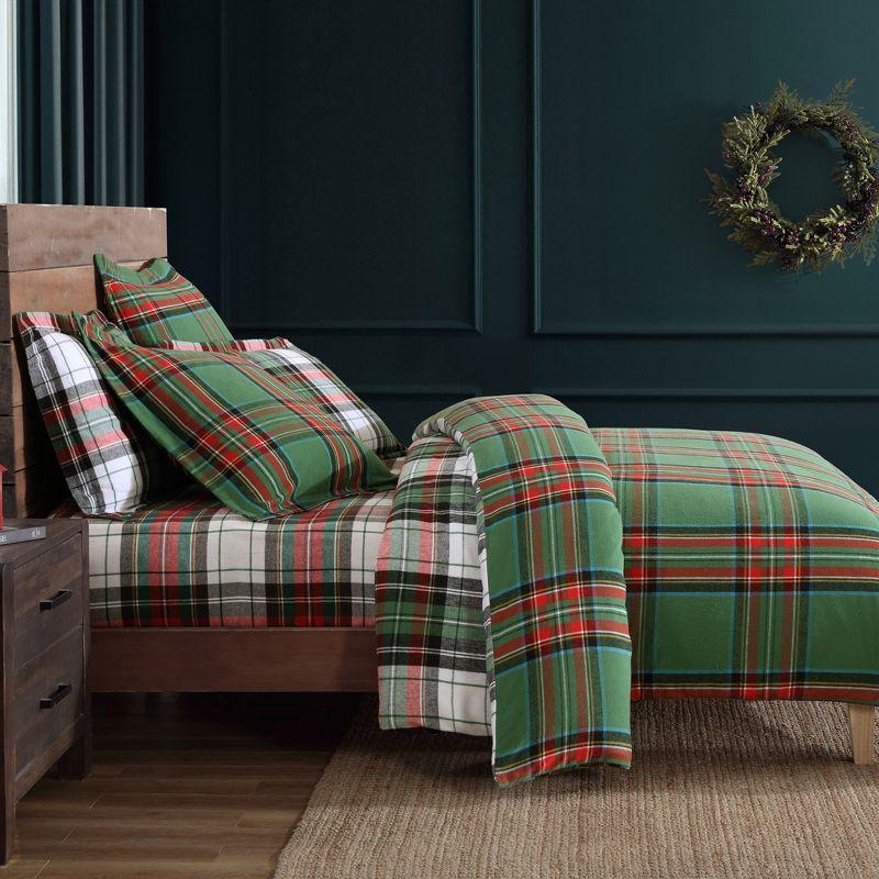 Spencer Plaid Flannel Duvet Cover Set - Levtex Home