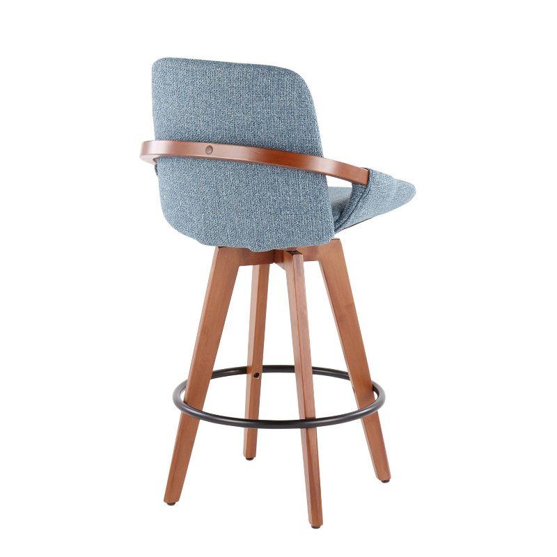 George Oliver Whitacre 29" Fabric Swivel Stool