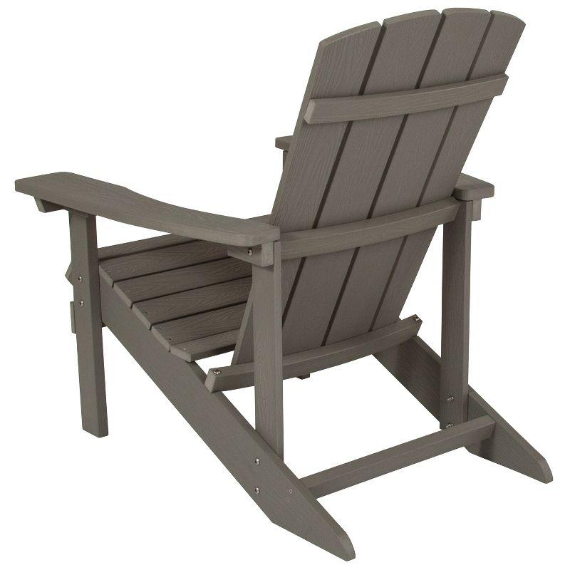 Cottage Comfort Gray High-Back Polystyrene Resin Adirondack Chairs (2-Pack)