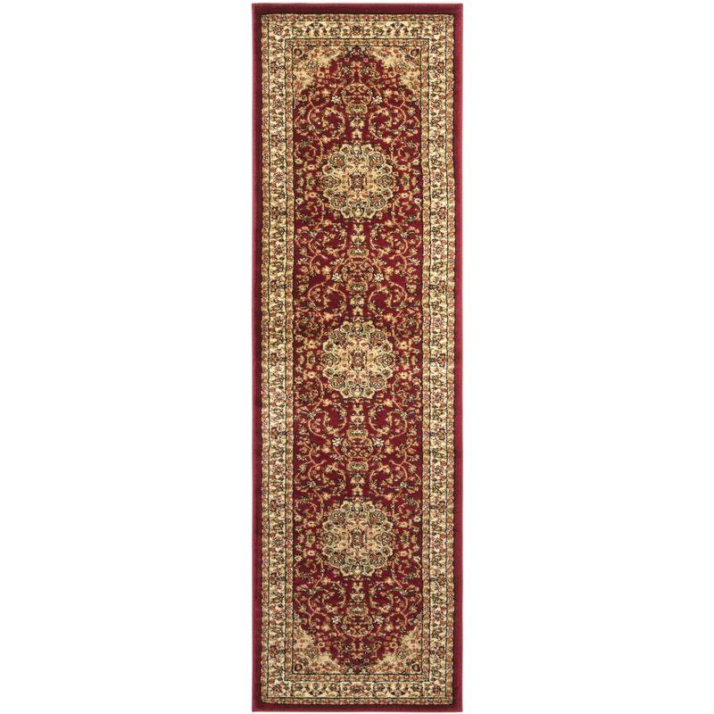 Lyndhurst LNH222 Power Loomed Runner Rug - Red/Ivory - 2'3"x6' - Safavieh