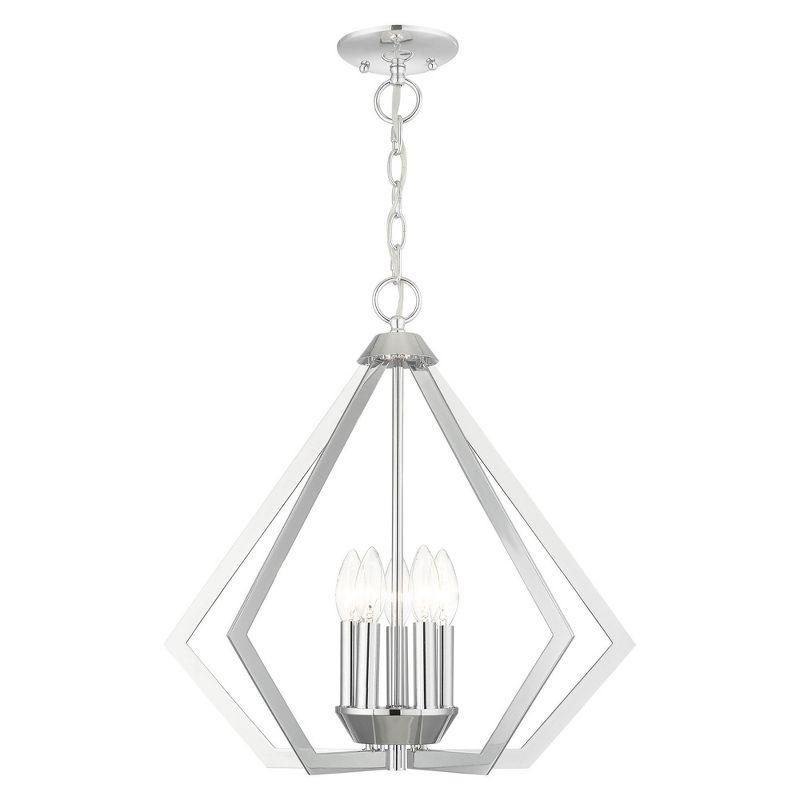Livex Lighting Prism 5 - Light Chandelier in  Polished Chrome