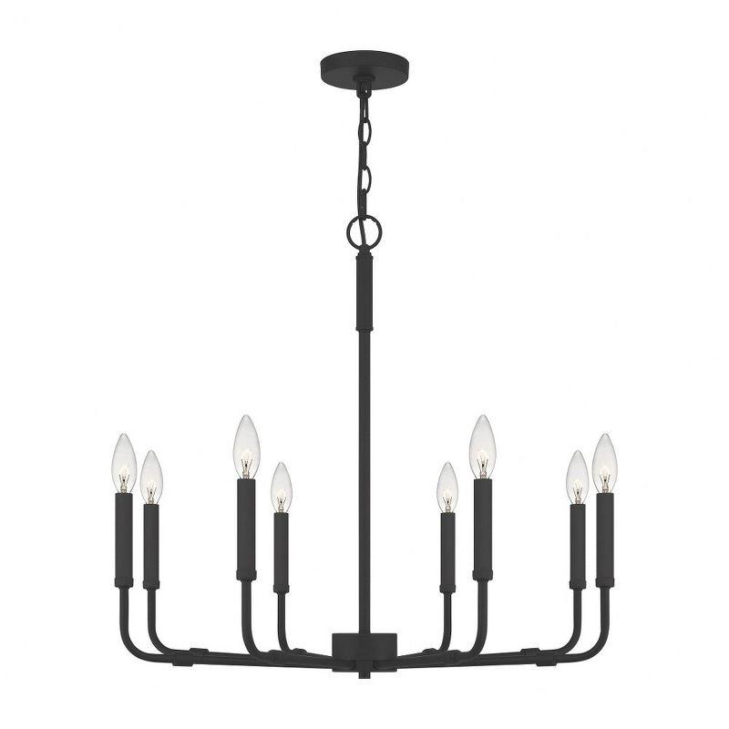 Quoizel Lighting Abner 8 - Light Chandelier in  Matte Black