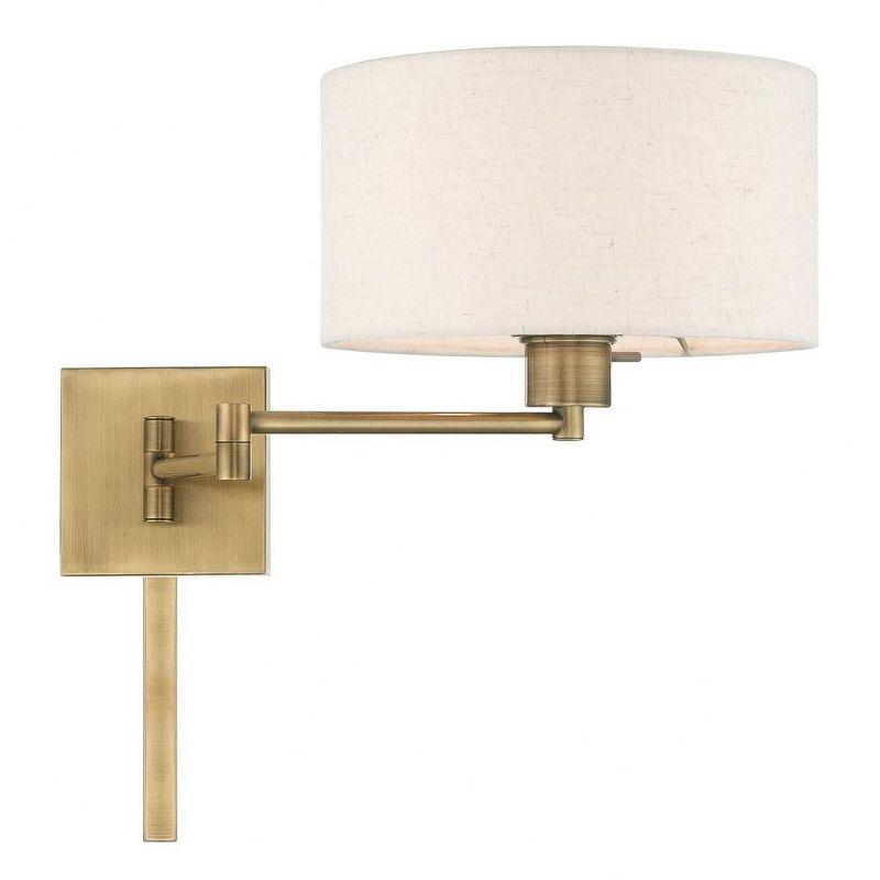 Kevyn Single Light Steel Dimmable Swing Arm Sconce