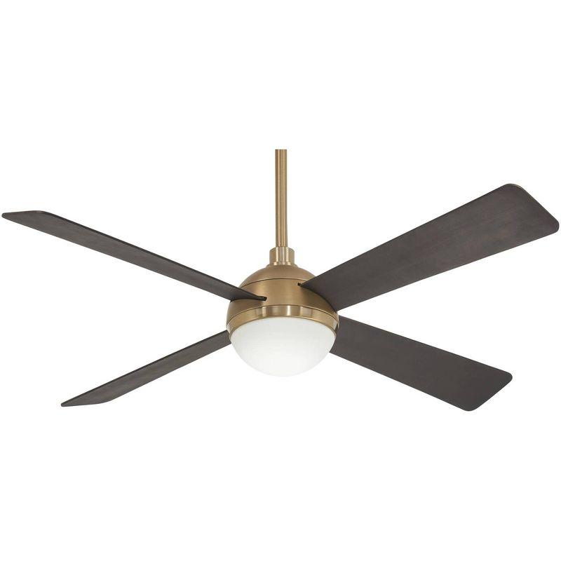 54" 4 - Blade LED Standard Ceiling Fan with Remote Control and Light Kit Included