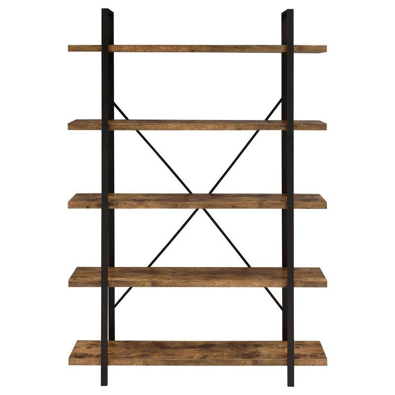 70" Cole 5 Shelf Bookcase with Frame - Coaster