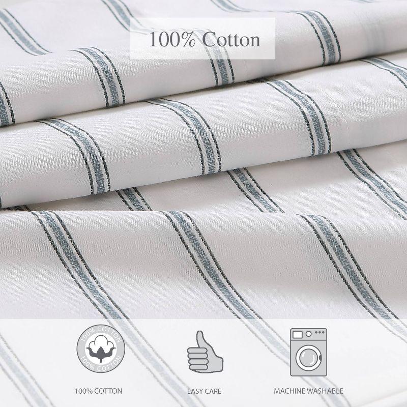 Printed Pattern Percale Cotton Sheet Set - Stone Cottage