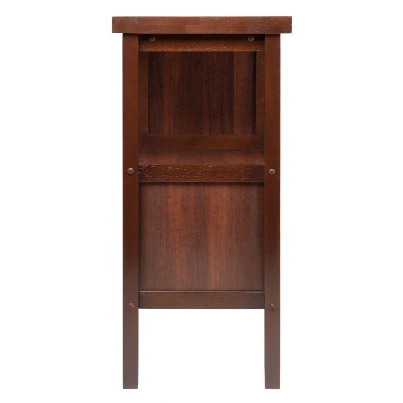 Diego Buffett Sideboard Cabinet Wood/Walnut - Winsome: Transitional Style, 3-Door Storage, 1 Drawer, 2 Shelves