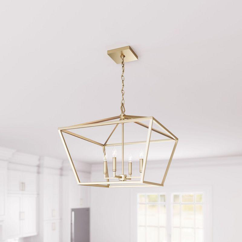 Millennium Lighting 4 - Light Pendant in  Modern Gold