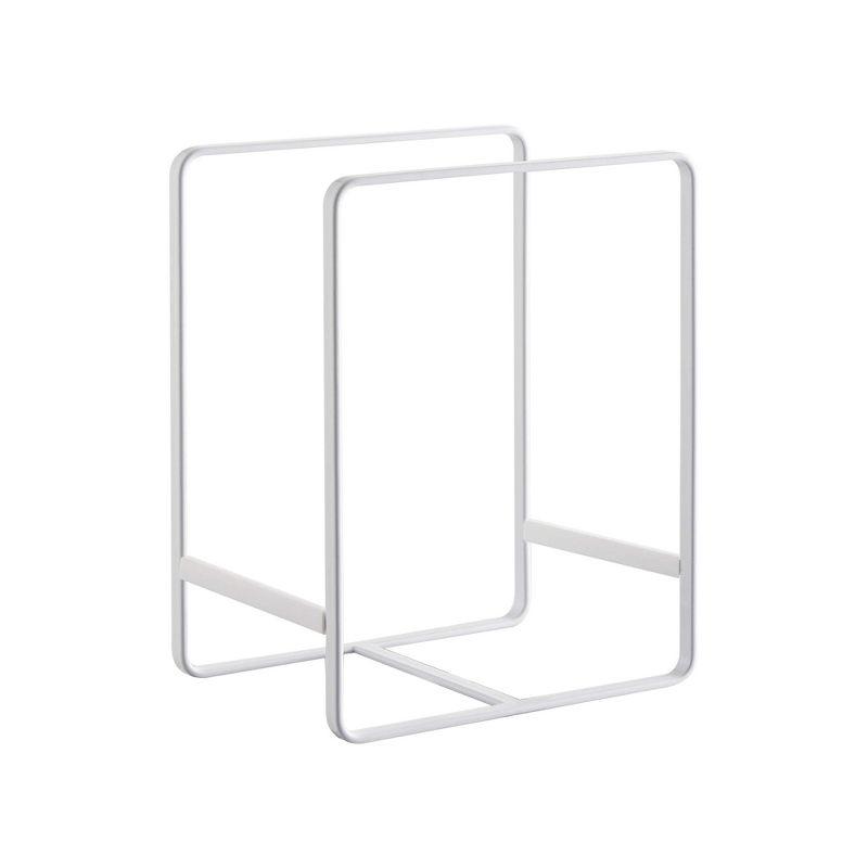 Yamazaki Home Plate Rack/Dish Stand/Dish Storage/Plate Holder, Large, Steel, Large