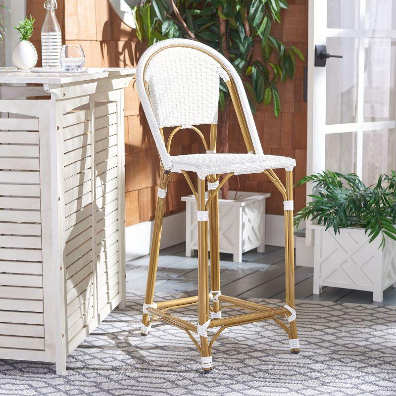 Zaid Barstool - Indoor/Outdoor - PAT4038 - White - Safavieh