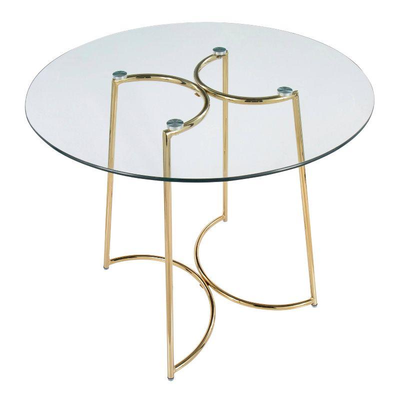 35" Cece Tempered Dining Table - LumiSource