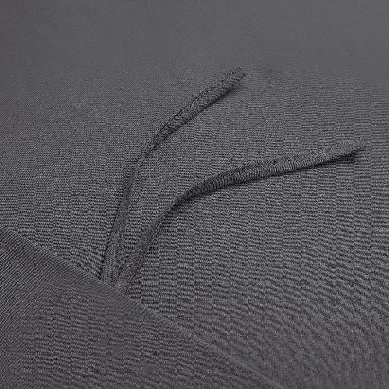 Mellanni Microfiber Duvet Cover Set, Twin, Gray, 3 Piece