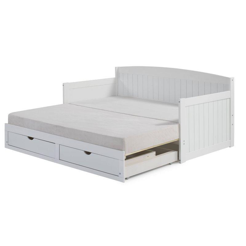 Alaterre Furniture King Harmony Kids' Daybed with Conversion White