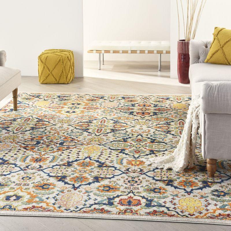 Nourison Allur Boho Indoor Area Rug Ivory Multicolor 7' x 10'