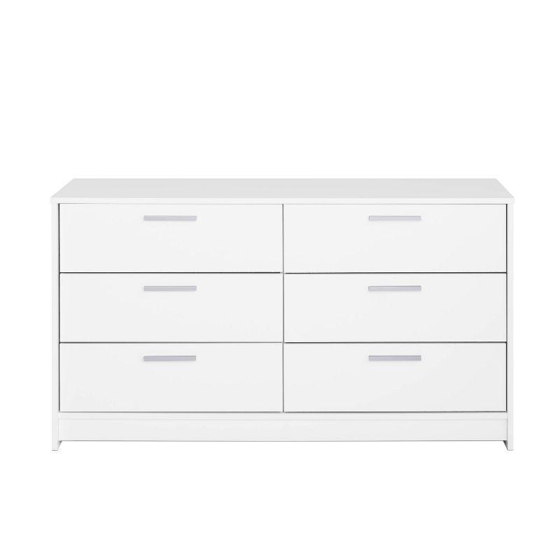 White Pine 6-Drawer Double Dresser with Safety Features