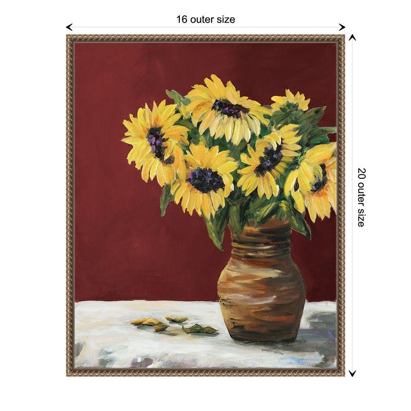 Amanti Art Sunflowers by Julie Derice Framed Canvas Wall Art