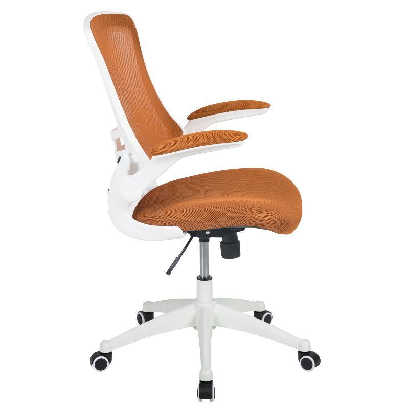 Flash Furniture Mid-Back Mesh Swivel Ergonomic Task Office Chair with Flip-Up Arms