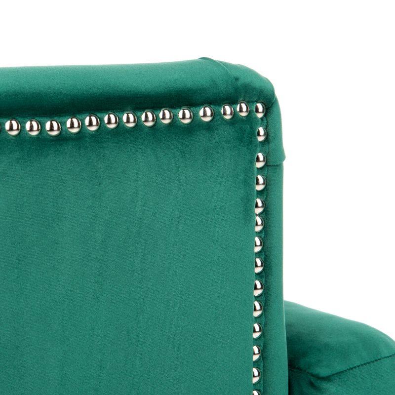 Colin Chair - HUD8212 - Emerald/Espresso - Safavieh