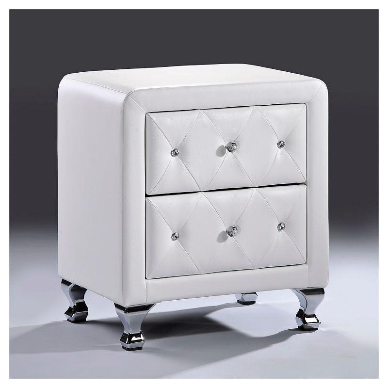 Stella Crystal Modern Nightstand - Baxton Studio