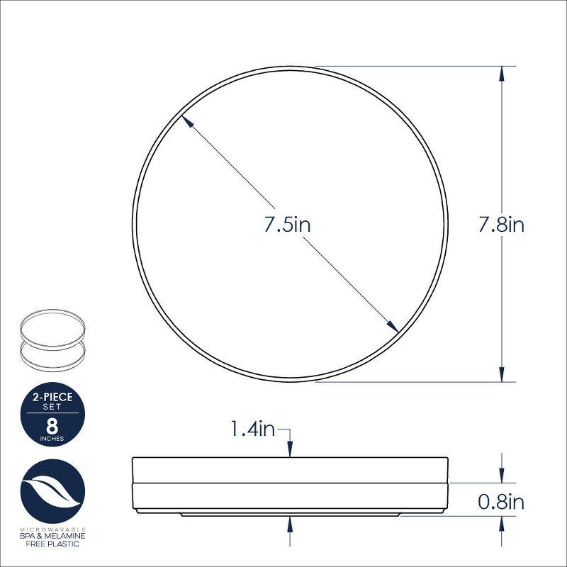 7.7" Lunch Plates (Set of 2)