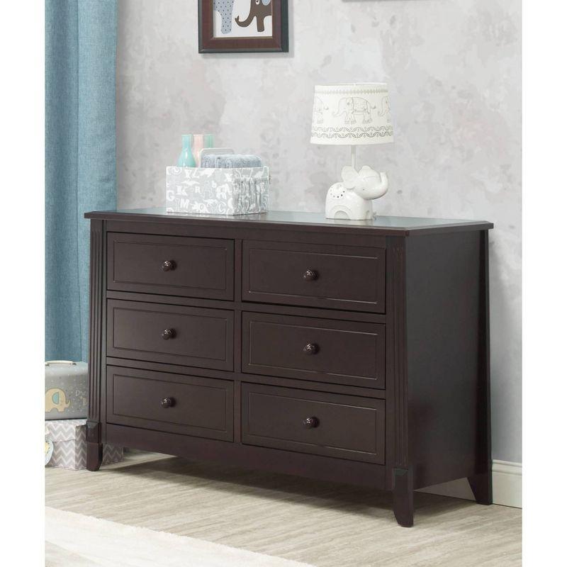 Sorelle Berkley 6-Drawer Double Dresser Espresso