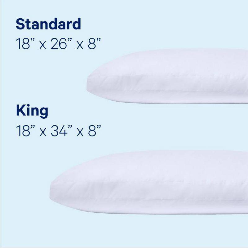 White Polyester Fiber Bed Pillow, Standard Size