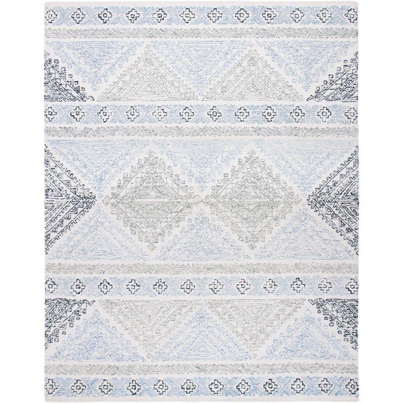 Micro-Loop MLP206 Hand Tufted Indoor Area Rug - Ivory/Grey - 8'x10' - Safavieh