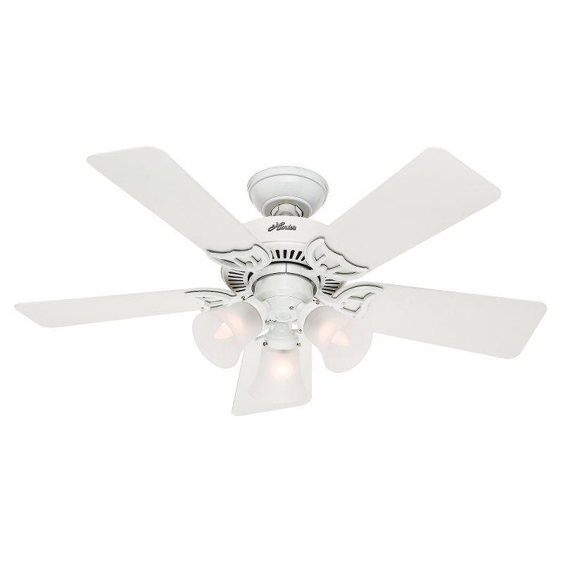 42" Southern Breeze 5 - Blade Standard Ceiling Fan with Pull Chain and Light Kit Included