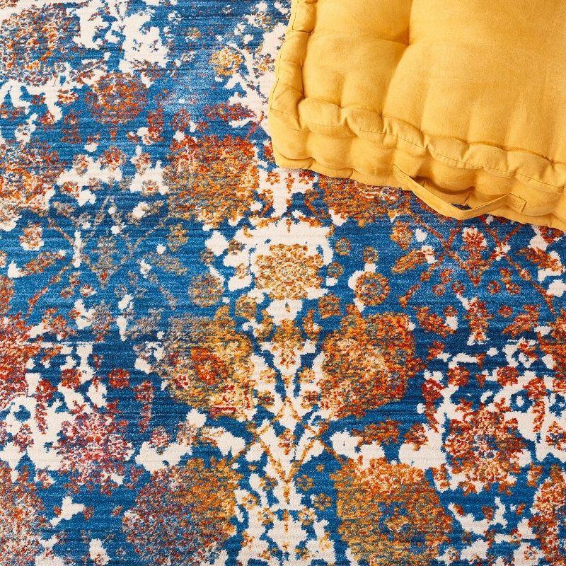Vintage Persian VTP409 Power Loomed Indoor Area Rug - Turquoise/Multi - 4'x6' - Safavieh.