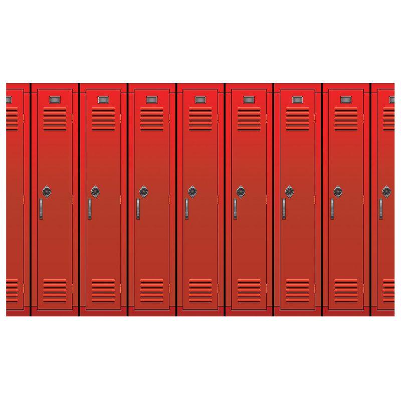 Beistle Lockers Backdrop, 4' x 30', (1/Pkg) Multicolored