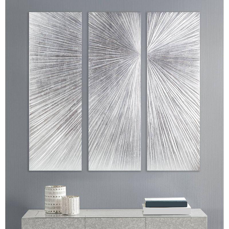 Madison Park Signature Sunburst 3-Piece Hand-Painted Resin Wall Art