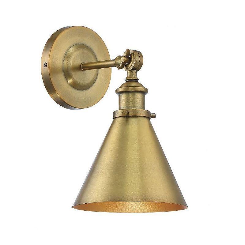 Savoy House Glenn 1 - Light Wall Light in  Warm Brass