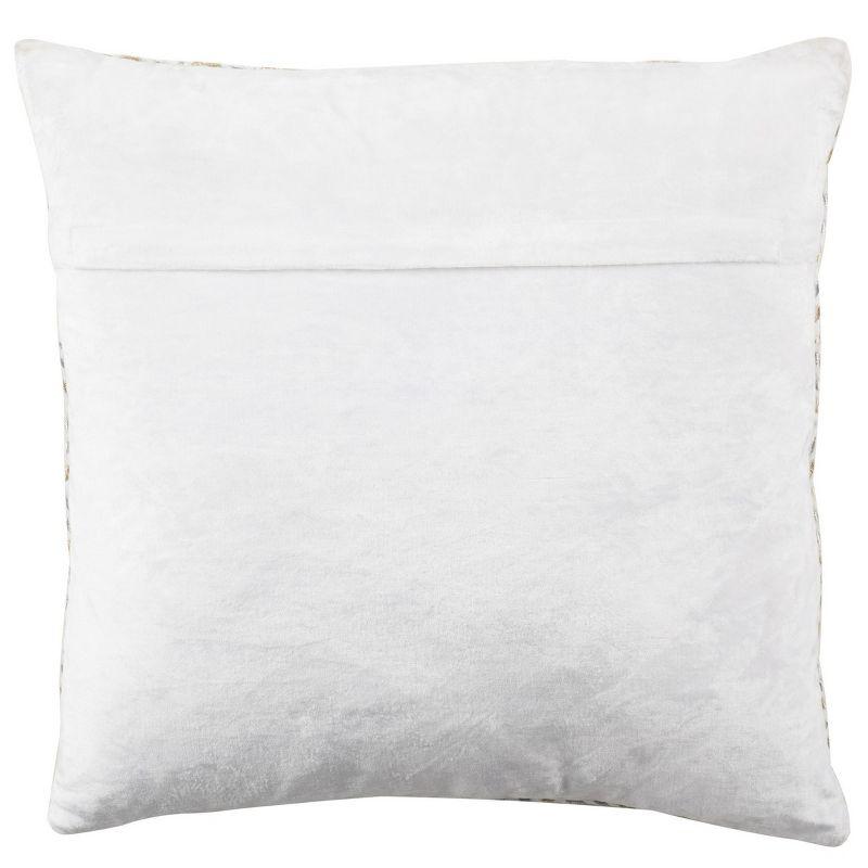 Laine Embroidered Velvet Throw Pillow