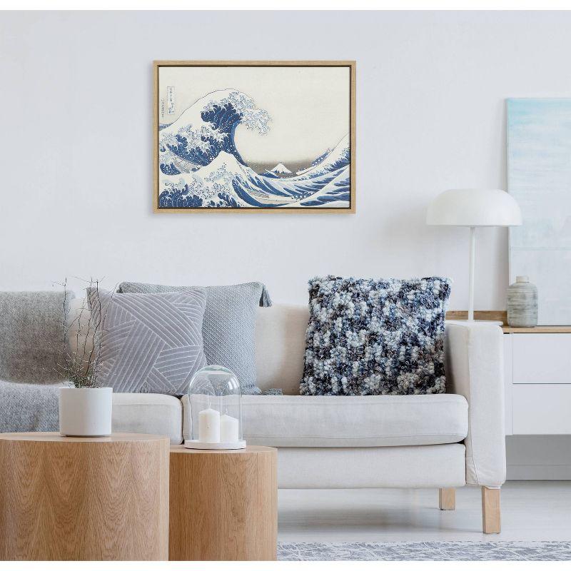 18" x 24" Sylvie The Great Wave Canvas by The Art Institute of Chicago - Kate & Laurel All Things Decor