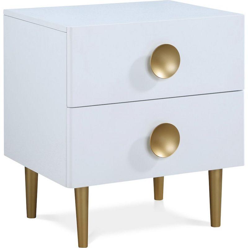 Meridian Furniture,Zayne White Nightstand