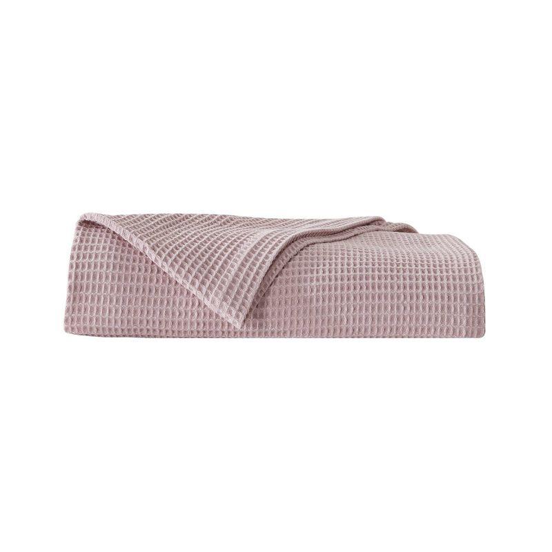 Solid Cotton Waffle Weave Blanket