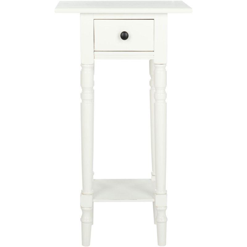 Sabrina End Table - AMH5704C - Distressed Cream - Safavieh Couture