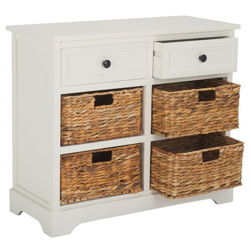 Herman Storage Unit - AMH5702 - Distressed Cream - Safavieh Couture
