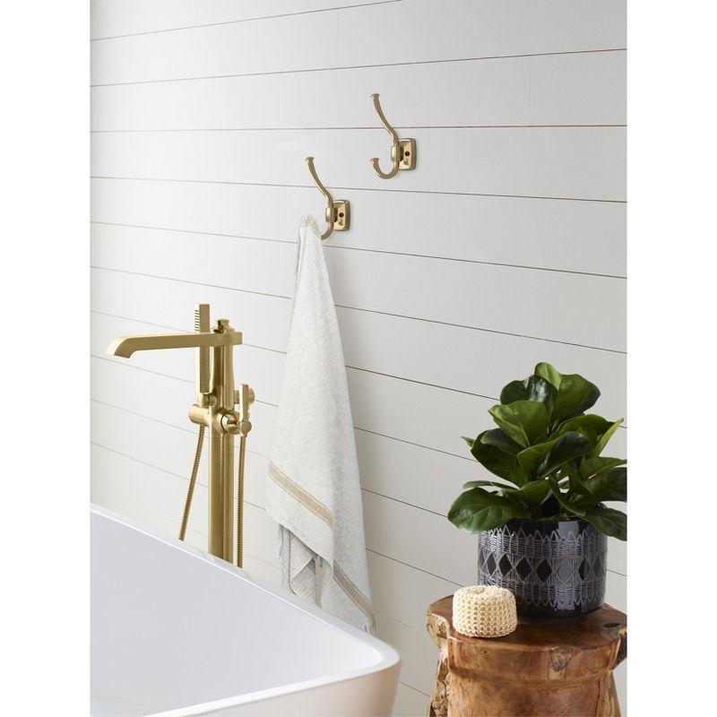 Kinsale Transitional Double Prong Decorative Wall Hook