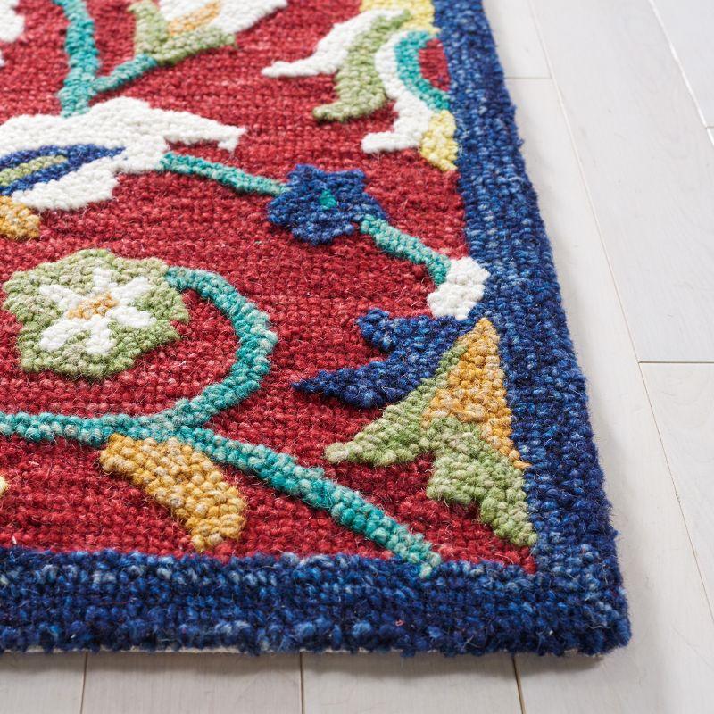Blossom BLM562 Hand Tufted Area Rug - Red/Ivory - 8'x10' - Safavieh.