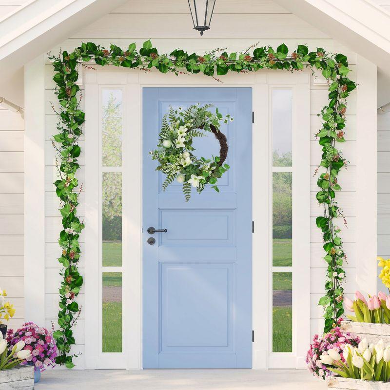 Faux Succulent Polyester 24'' Wreath