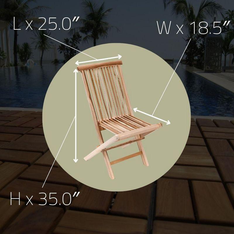 Nordic Teak Outdoor Folding Chair