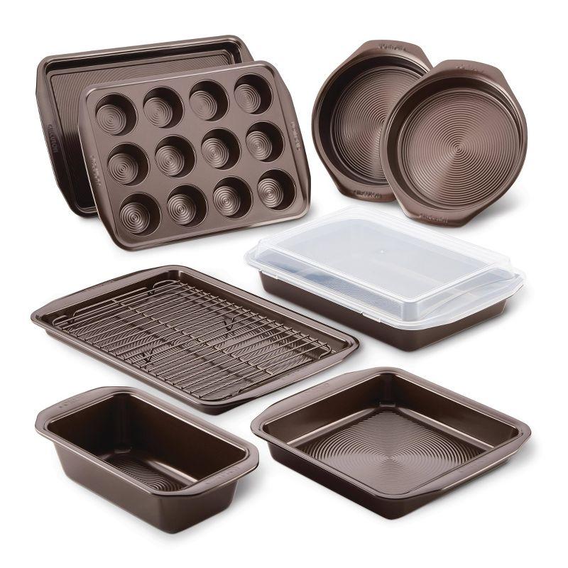 Circulon 10-Piece Chocolate Brown Nonstick Bakeware Set