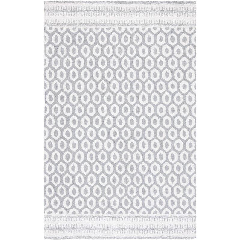 Capri CPR708 Tufted Indoor Area Rug - Ivory/Grey - 8'x10' - Safavieh