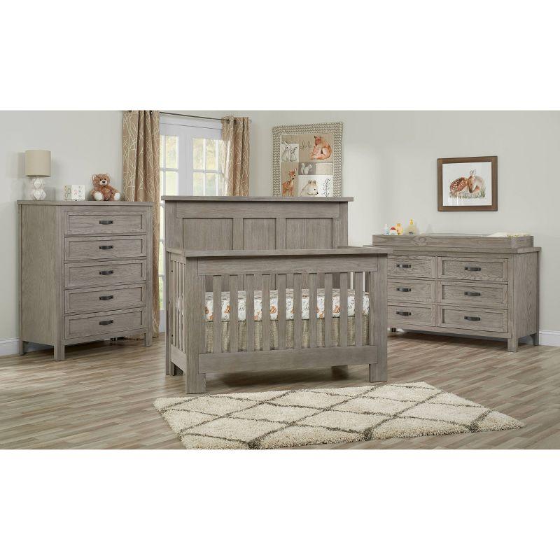 SOHO BABY Hanover 4-in-1 Convertible Crib - Oak Gray