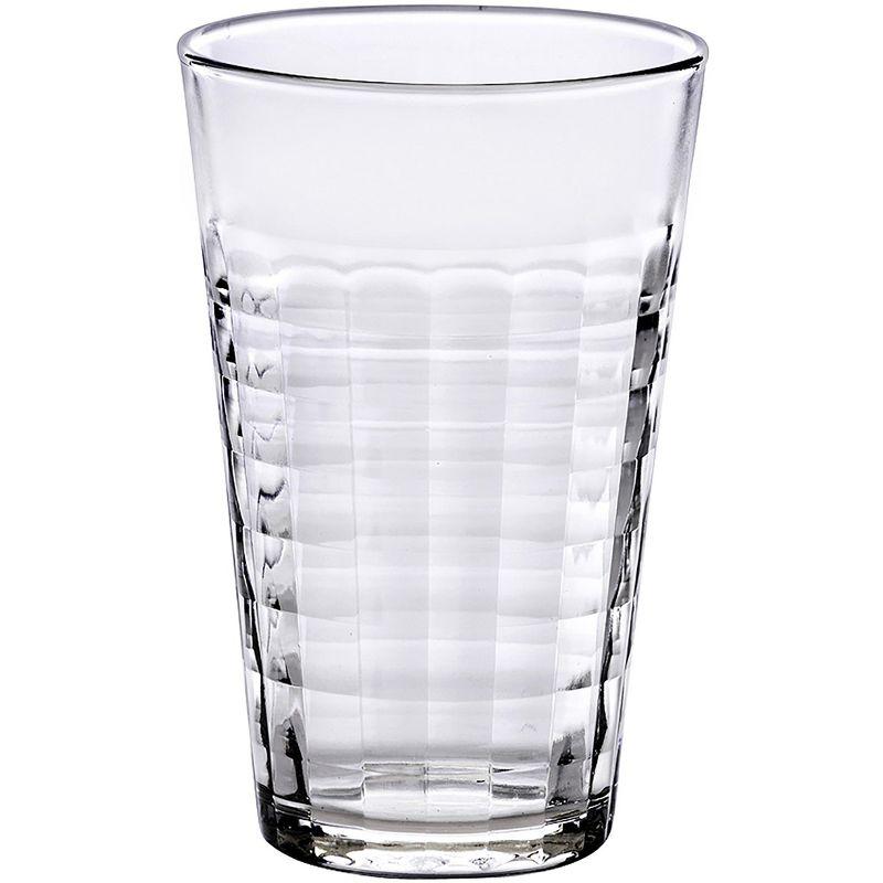 Duralex Prisme Clear Tumbler, Made in France, Set of 6, 17.625 ounce