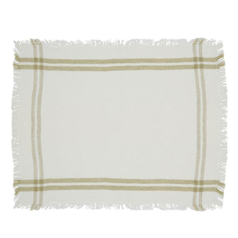 Bastian Collection 50% Cotton - 50% Linen No Pattern Rectangle Placemat (Set of 4)