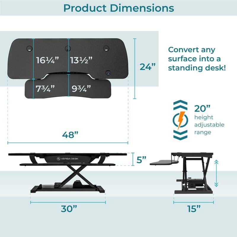 VERSADESK VersaDesk PowerPro Electric Height Adjustable Desk Converter w/ USB Charging Port